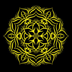illustration of mandala art decoration