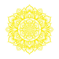 illustration of mandala art decoration