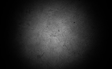 Old wall texture cement dark black gray  background abstract grey color design are light with white gradient background.
