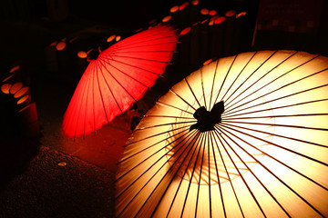 竹灯篭と竹傘のフィスティバル百華百彩