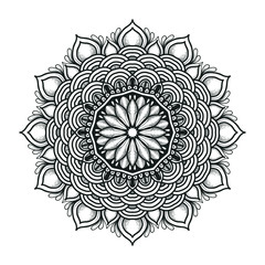 illustration of mandala art decoration