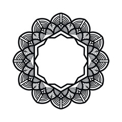 illustration of mandala art decoration