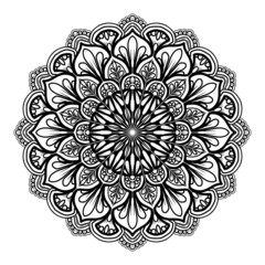 illustration of mandala art decoration