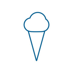 Isolated ice cream line style icon vector design