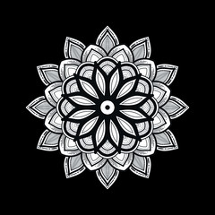 illustration of mandala art decoration