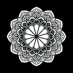 illustration of mandala art decoration