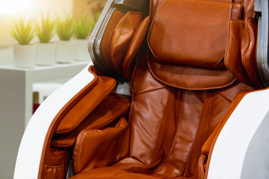 Luxury massage chair close up