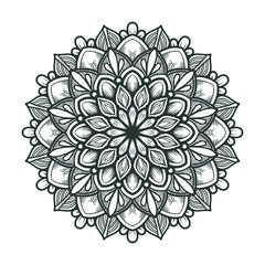 illustration of mandala art decoration