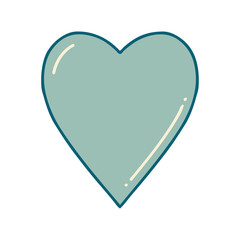 tattoo style icon of a heart