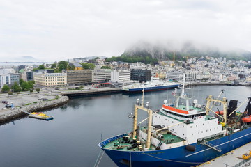 Fototapeta premium Entrance to the Ålesund bay