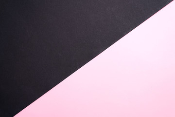 Trendy duotone black pink paper background . Placeholder mockup for products announcements. Minimalist style