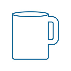 Isolated milk mug line style icon vector design