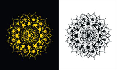 illustration of mandala art decoration