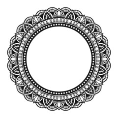 illustration of mandala art decoration
