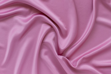 pink silk fabric, satin texture with soft folds. elegant wallpaper design