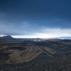 Beautiful scenic wild landscape of Icelandic nature.