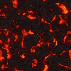 Fototapeta na wymiar Seamless magma or lava texture, melting flow. Red hot molten lava flow