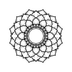 illustration of mandala art decoration