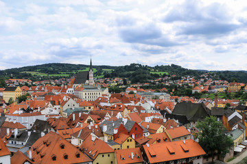 summer landscapes of a european city