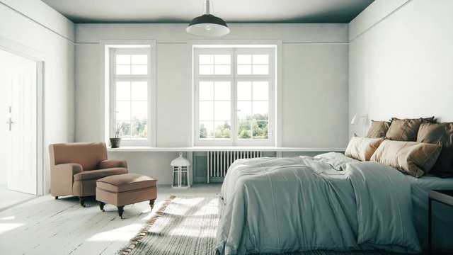 Scandinavian Bedroom Interior