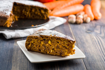 Carrot cake with pumpkin