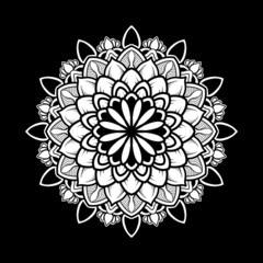 illustration of mandala art decoration