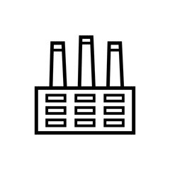 factory icon vector