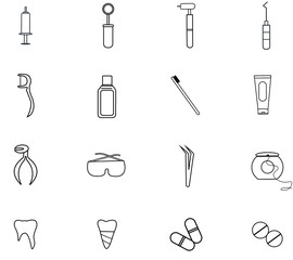 Toothpaste, toothpaste, mirror, tooth, toothpaste, dental floss, toothbrush, rinse liquid and others