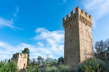 Towers of Rocca Tiepolo, Porto San Giorgio, Italy