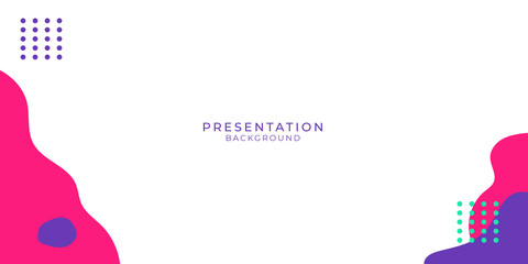 Memphis geometry presentation background. Colorful shapes pattern, vivid coloring texture and funky color patterns abstract vector backgrounds for banner