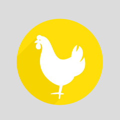 Chicken vector icon
