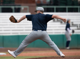 Young Baseball Player competing in a baseball game