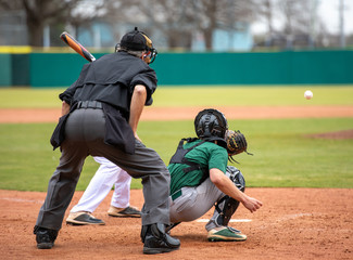 Young Baseball Player competing in a baseball game