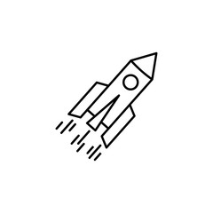 startup line illustration icon on white background