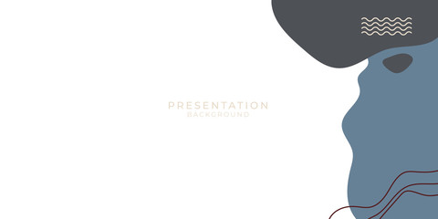 Vintage abstract covers set, minimal memphis presentation design. Colorful geometric memphis background, vector illustration for presentation slide design.