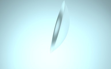 lens for eyes, poor eyesight, breathing lenses. 3D-rendering