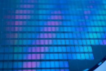 Naklejka premium Silicon wafer 
