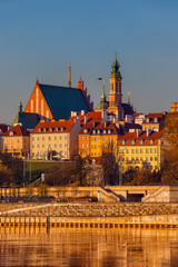 Fototapeta na wymiar Warsaw City at Sunrise in Poland