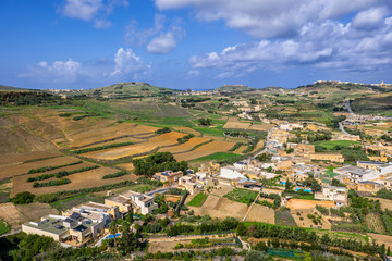Fototapeta na wymiar Gozo Island Landscape In Malta