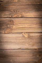 Wooden boards. Old, rotten, spoiled beetles wood. Background.
