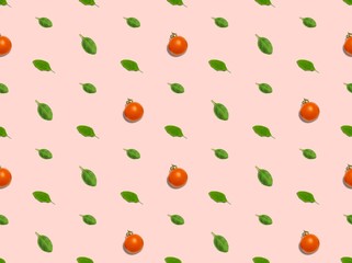 Spring. Colors. green color. tomato. Pattern without seams