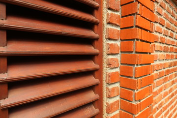 red brick house wall surface texture