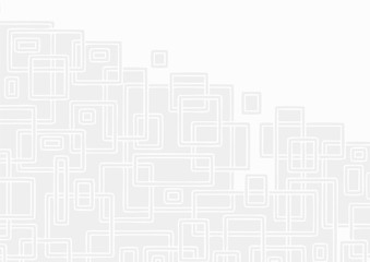 Obraz premium Abstract grayscale square shapes background. Vector illustration.