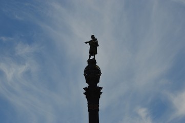 Barcelona, Catalonia, Spain - Mirador de Colum - Cristobal Colon - Columbus Monument - Christopher Columbus 