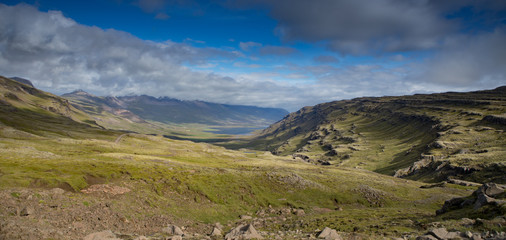 Beautiful scenic wild landscape of Icelandic nature.
