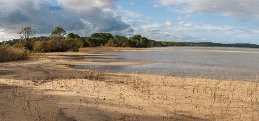 Biscarrosse, balade au lac en soirée