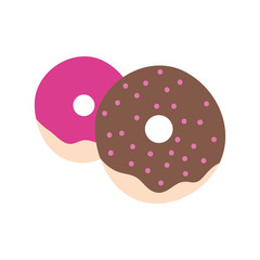 sweet donuts dessert isolated icon