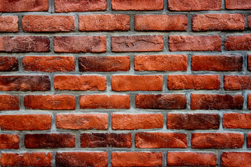 Red brick wall with a sense of age