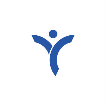 Initial letter yc or cy logo design template