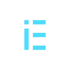 Letter ie vector icon, logo design